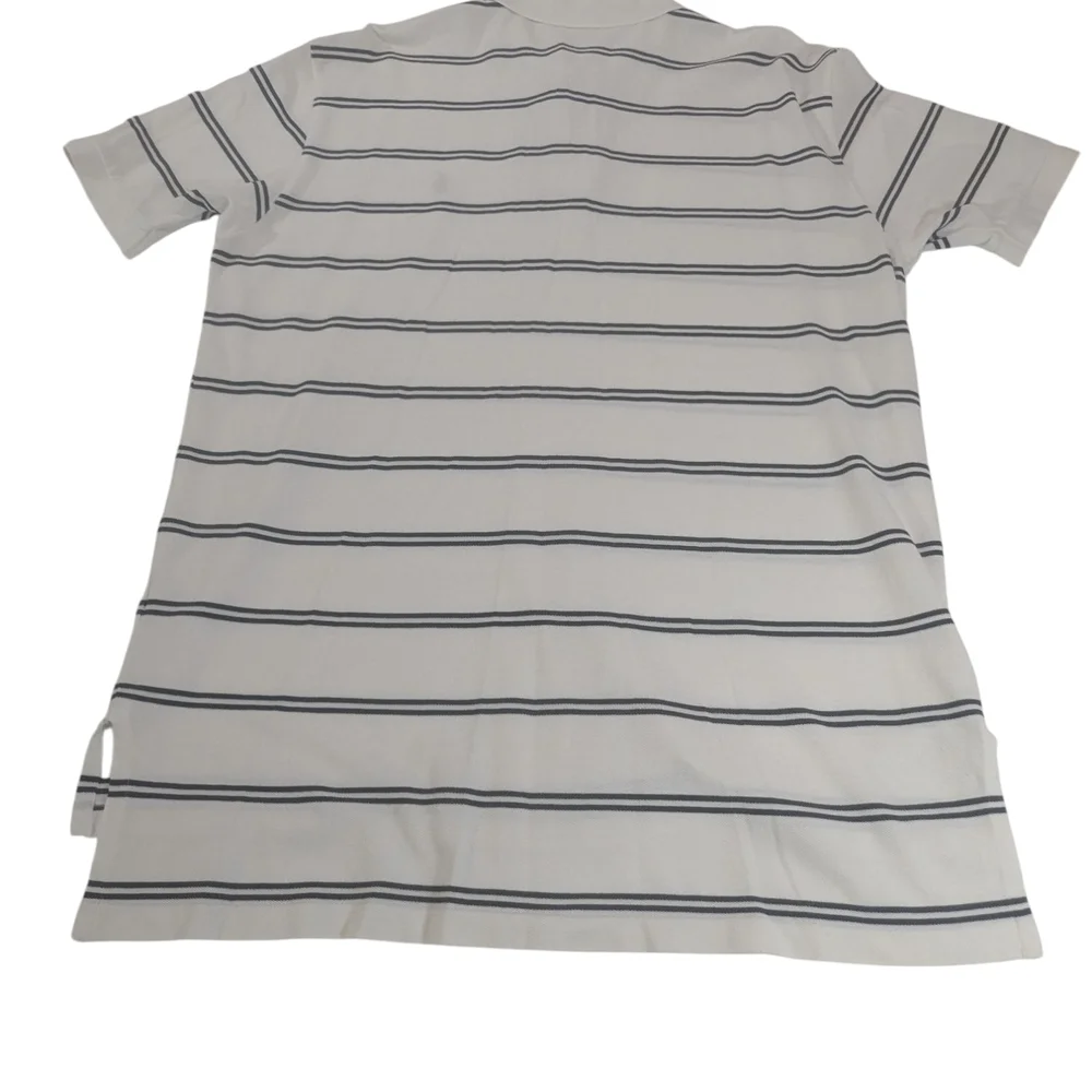 Polo by Ralph Lauren Men's White & Black Strips Short Sleeve Cotton Shirt Sz.XL